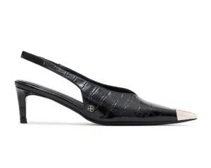 Nina Heels With Metal Toe Cap