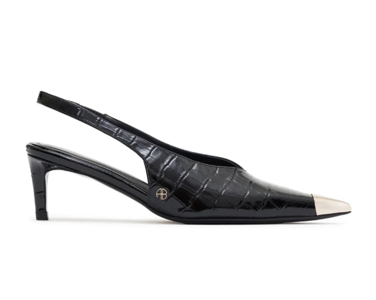 Nina Heels With Metal Toe Cap