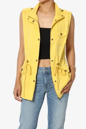 Noah Sleeveless Tencel Utility Jacket