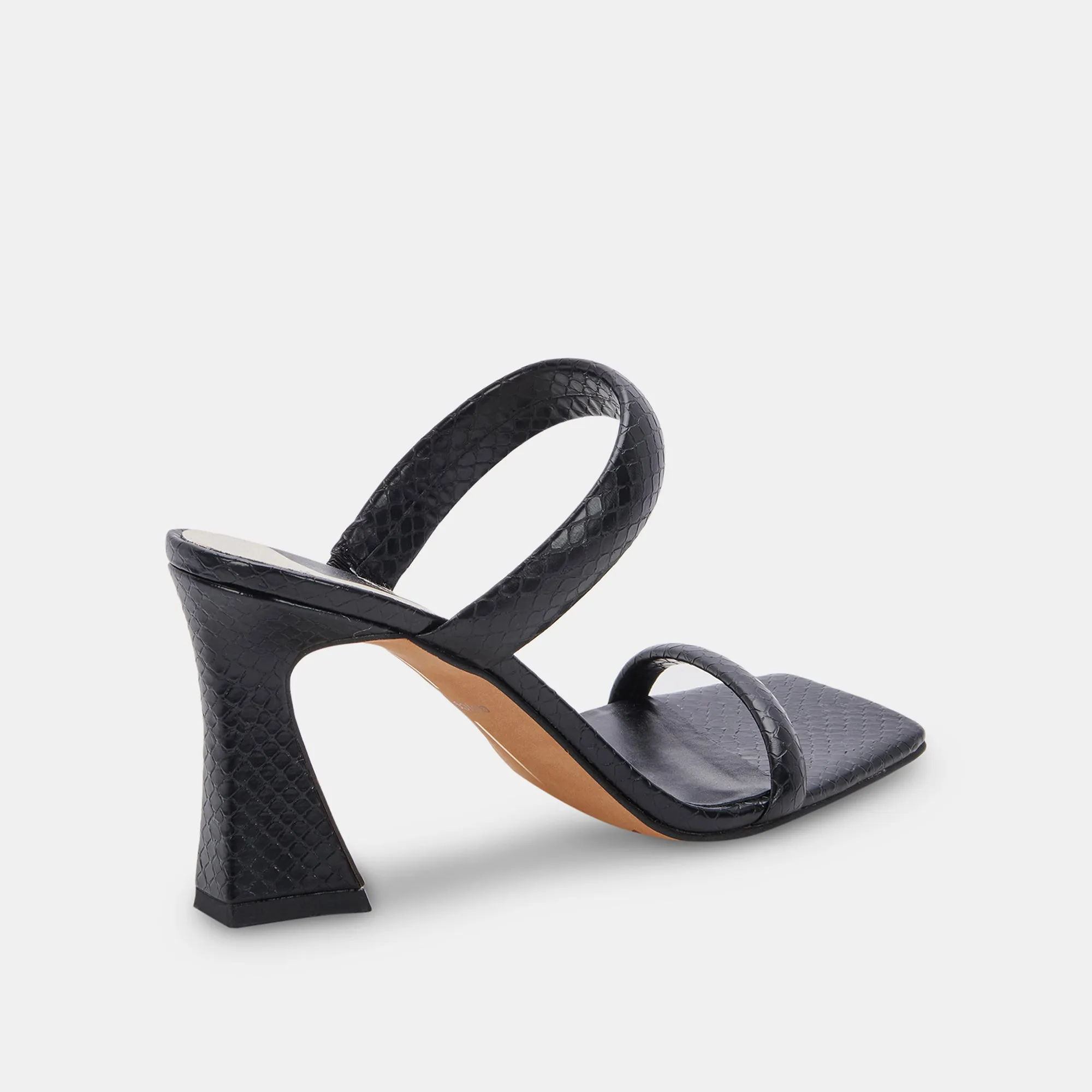 NOVAH HEELS BLACK EMBOSSED STELLA