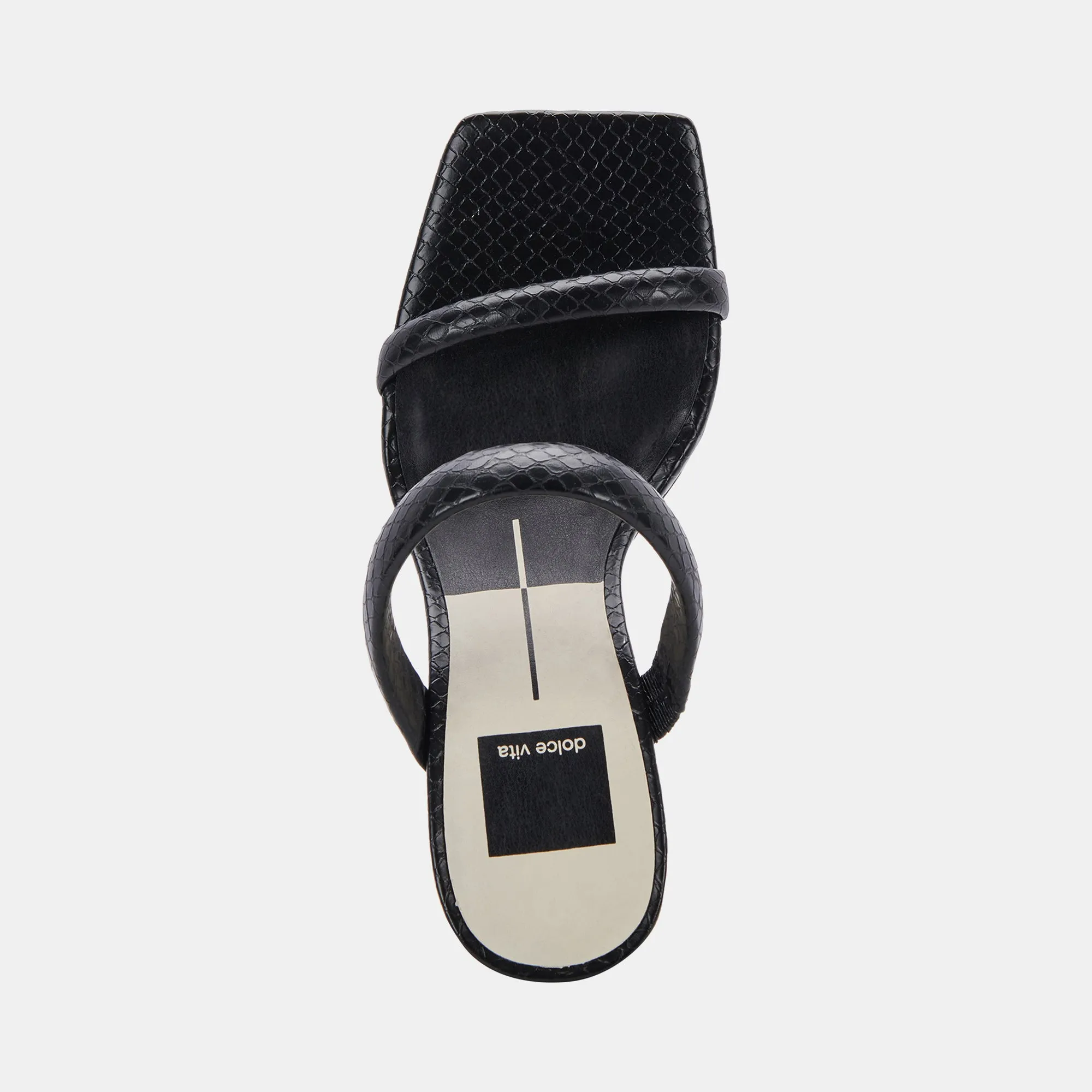 NOVAH HEELS BLACK EMBOSSED STELLA