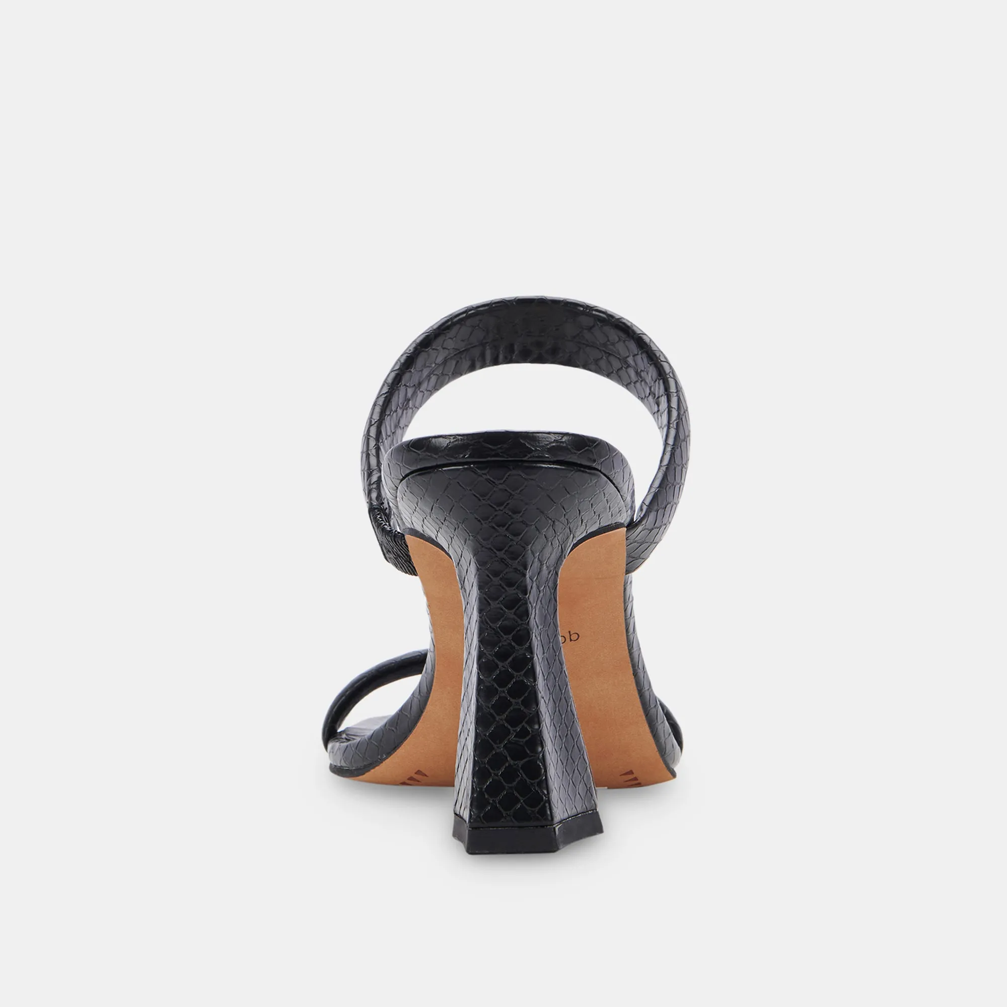 NOVAH HEELS BLACK EMBOSSED STELLA