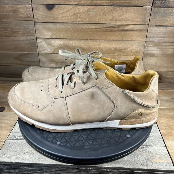 Olukai HUAKA'I LI Mens Size 12 Oxford Eur 45 Sneakers Lace Up Leather 10406-1010