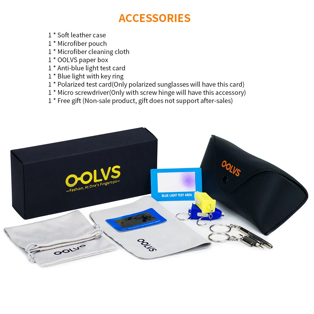 OOLVS Outdoor Sports Sunglasses Polycarbonate Square Frame UV400 HD Polarized Mirrored Lens Men's Women's Casual Driving Classic Sun Glasses Fashion Casual Cycling Gafas De Sol MS173-3N