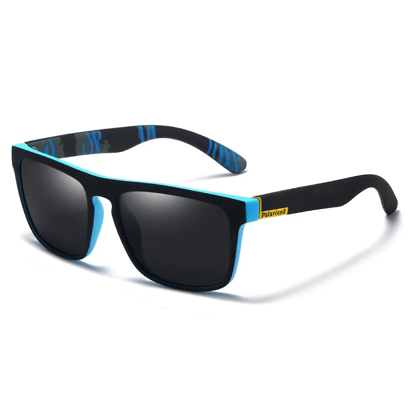 OOLVS Outdoor Sports Sunglasses Polycarbonate Square Frame UV400 HD Polarized Mirrored Lens Men's Women's Casual Driving Classic Sun Glasses Fashion Casual Cycling Gafas De Sol MS173-3N