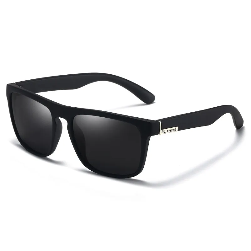 OOLVS Outdoor Sports Sunglasses Polycarbonate Square Frame UV400 HD Polarized Mirrored Lens Men's Women's Casual Driving Classic Sun Glasses Fashion Casual Cycling Gafas De Sol MS173-3N