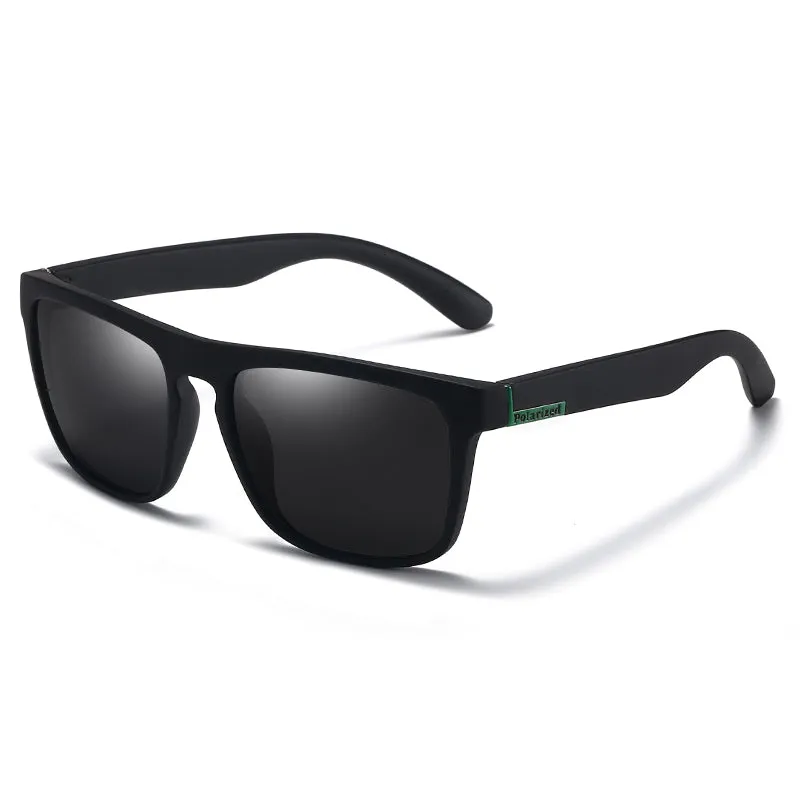 OOLVS Outdoor Sports Sunglasses Polycarbonate Square Frame UV400 HD Polarized Mirrored Lens Men's Women's Casual Driving Classic Sun Glasses Fashion Casual Cycling Gafas De Sol MS173-3N