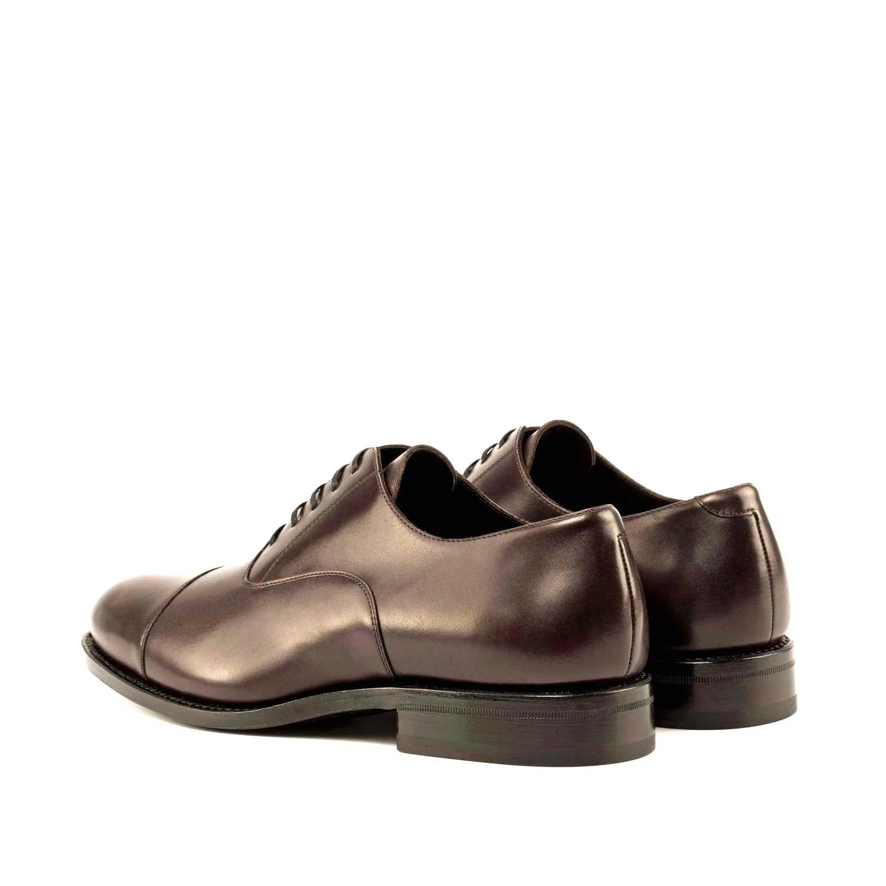 Oxford dark brown box calf