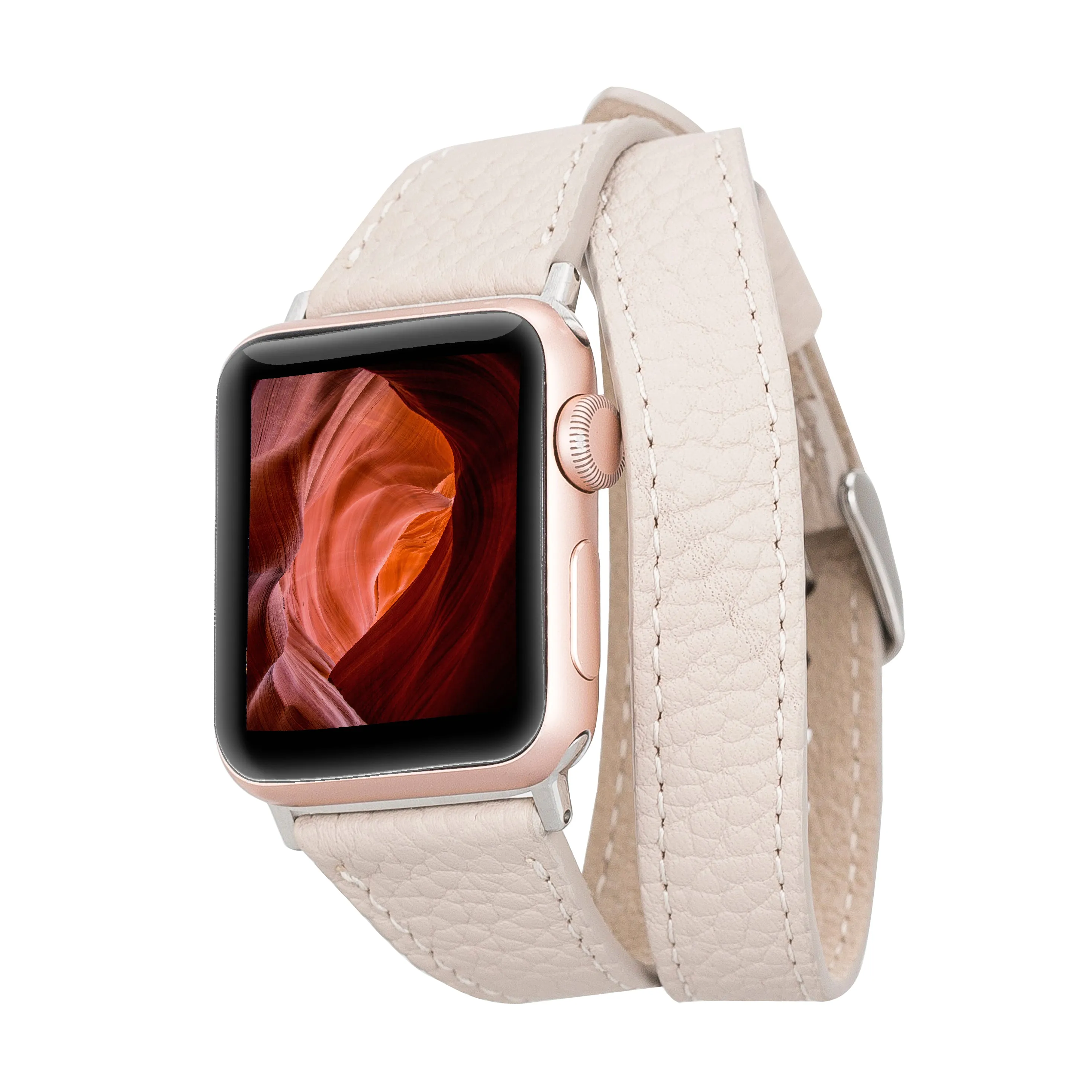 Oxford Double Leather Watch Band for Apple