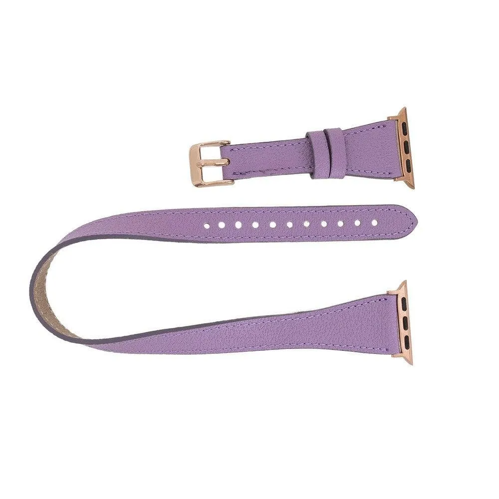 Oxford Double Leather Watch Band for Apple