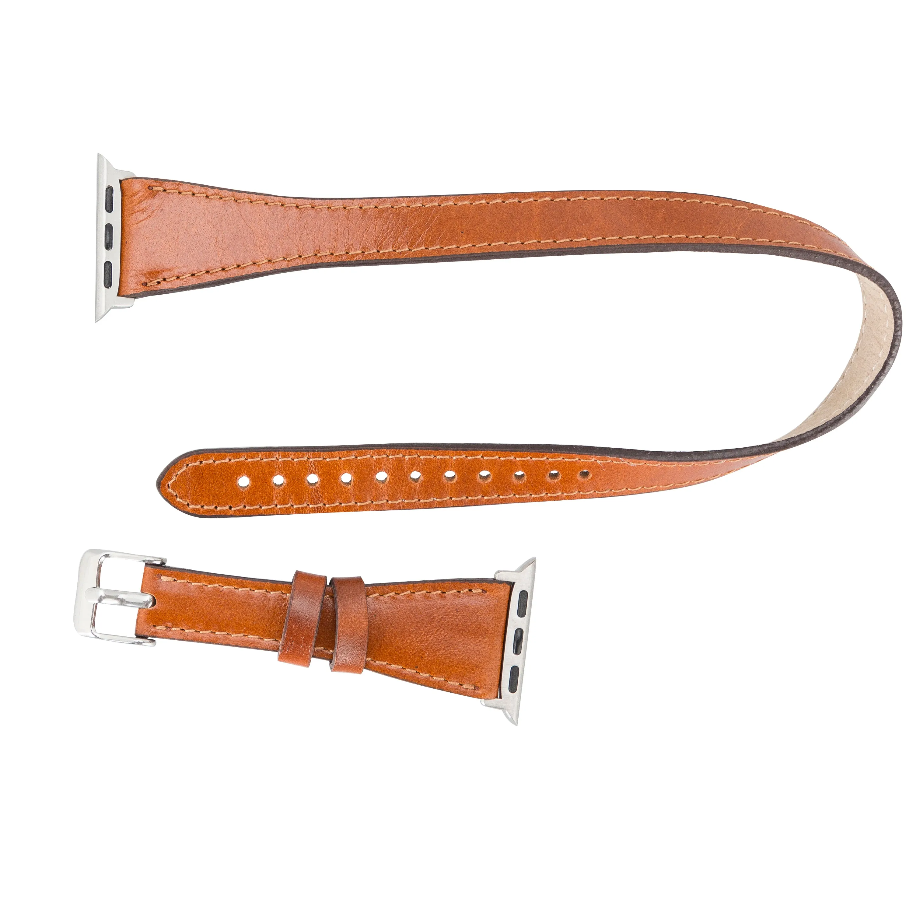 Oxford Double Leather Watch Band for Apple