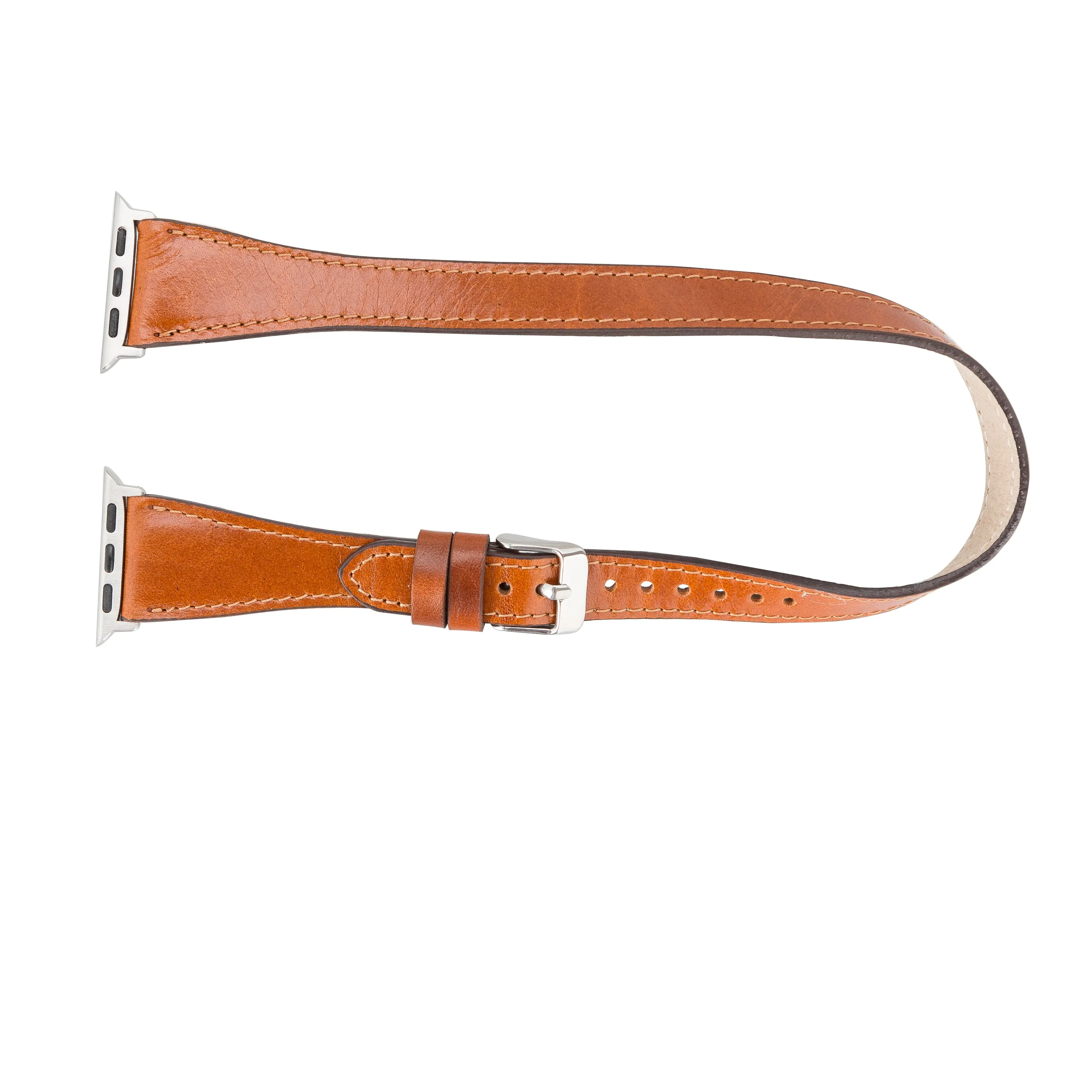 Oxford Double Leather Watch Band for Apple
