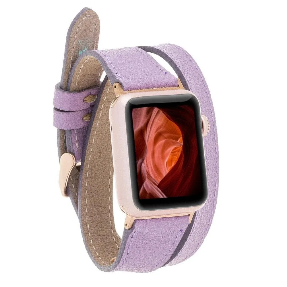 Oxford Double Leather Watch Band for Apple