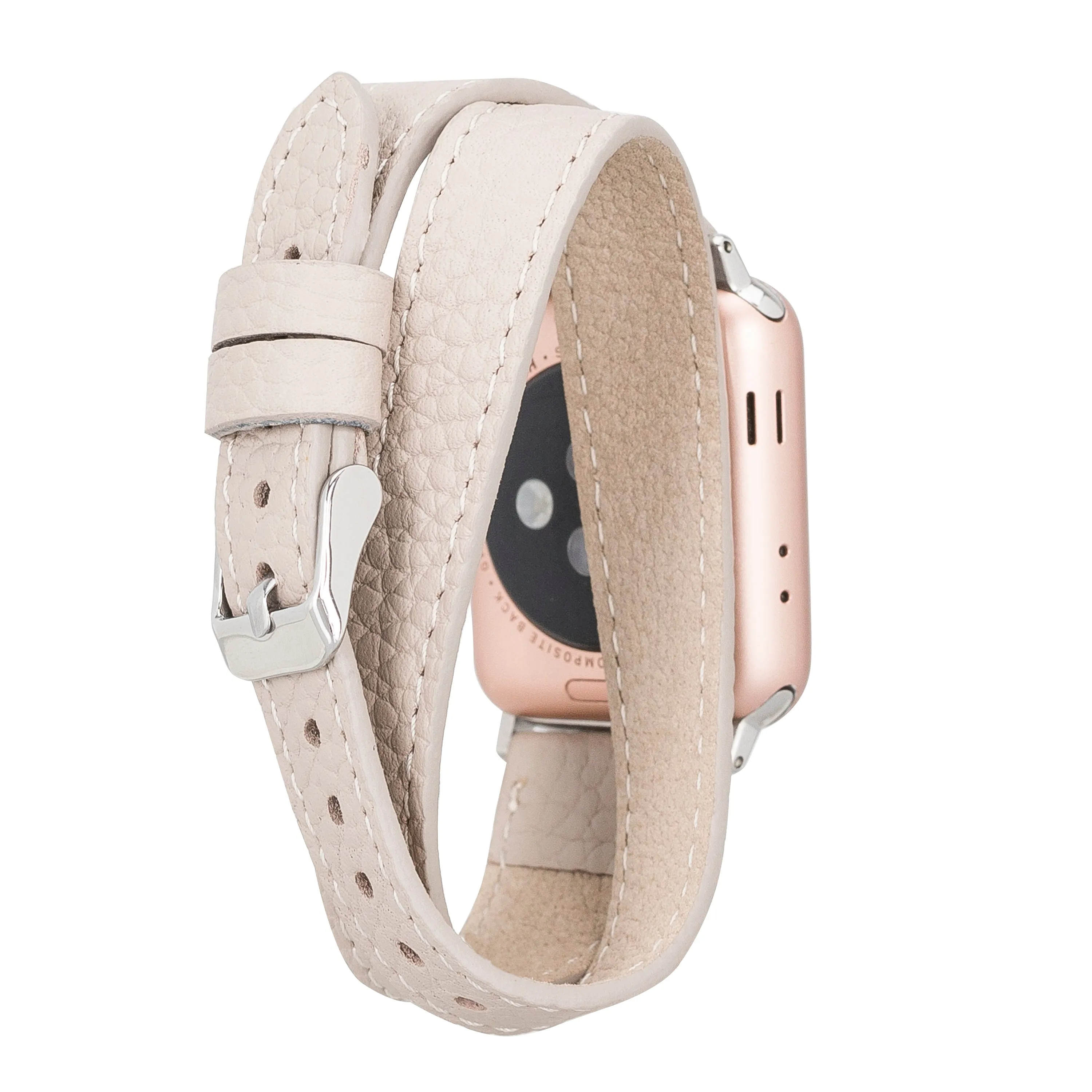 Oxford Double Leather Watch Band for Apple