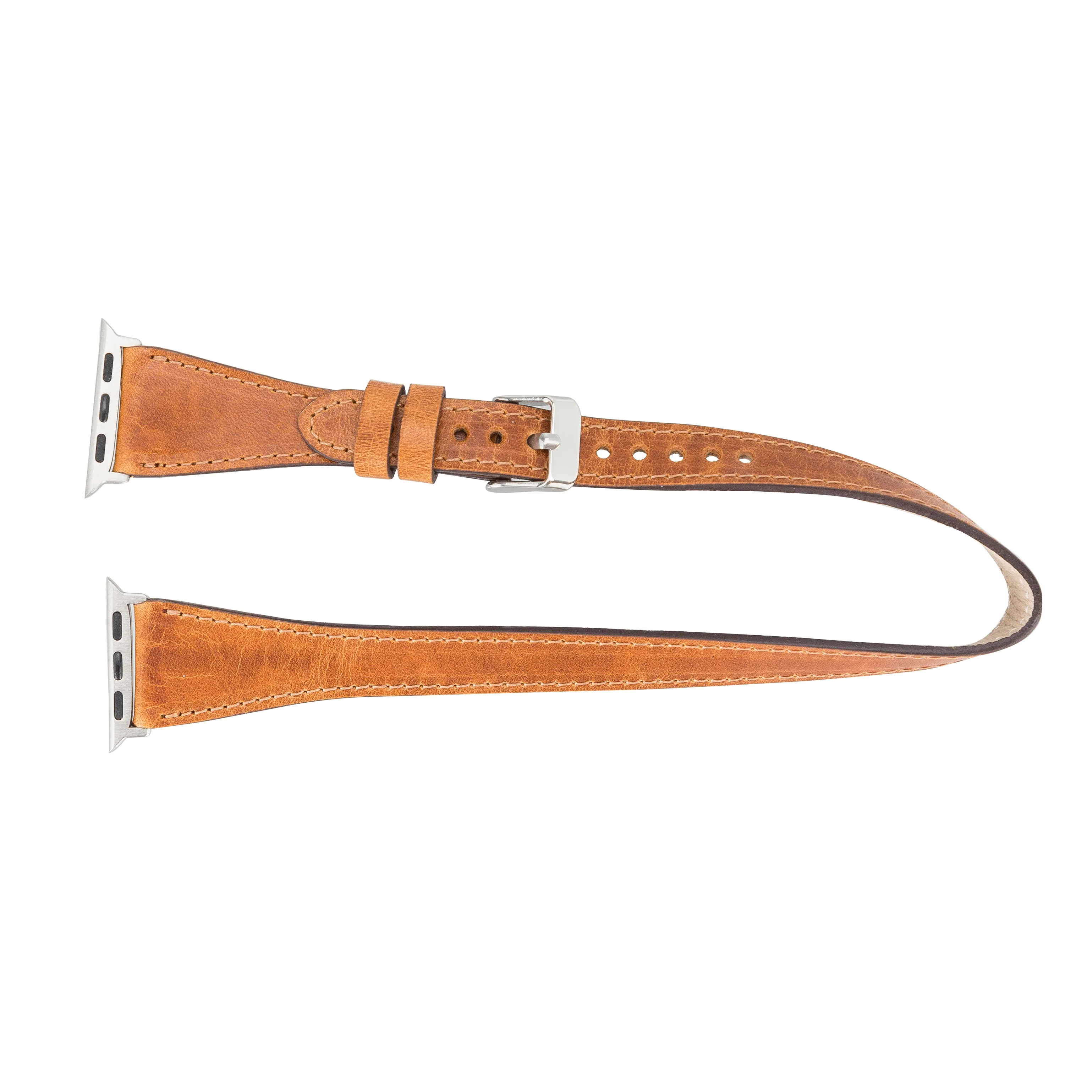 Oxford Double Leather Watch Band for Apple