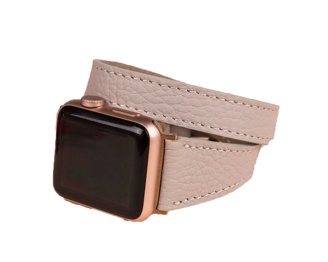 Oxford Double Leather Watch Band for Apple