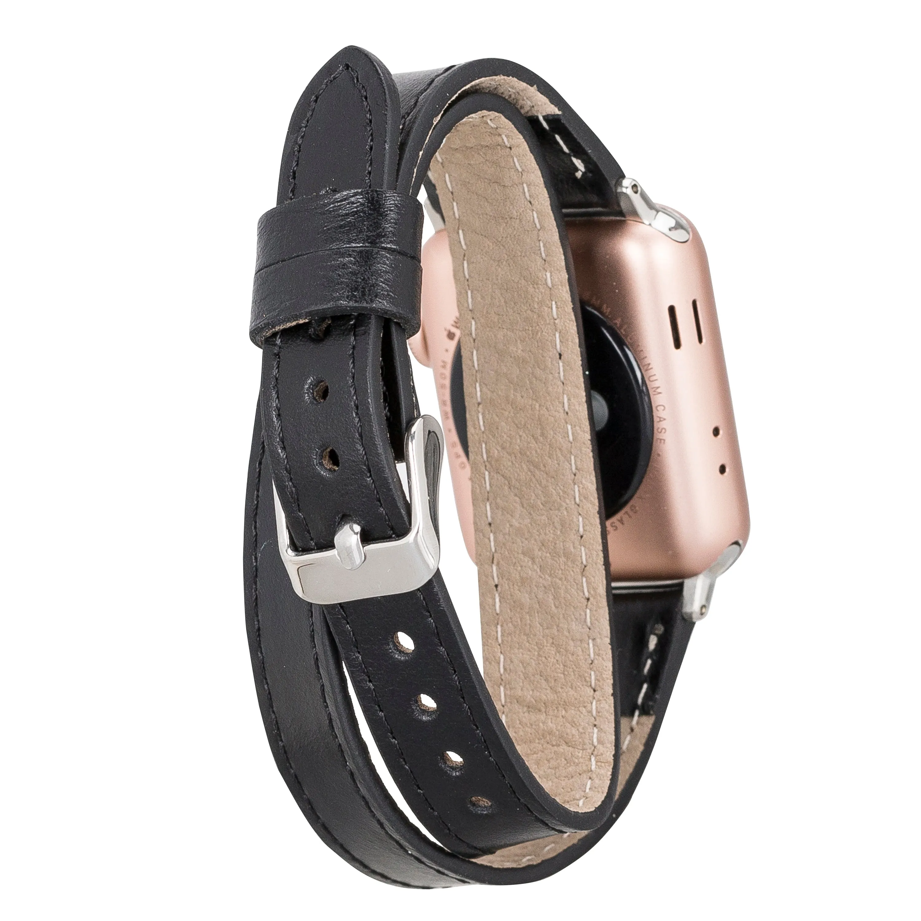 Oxford Double Leather Watch Band for Apple