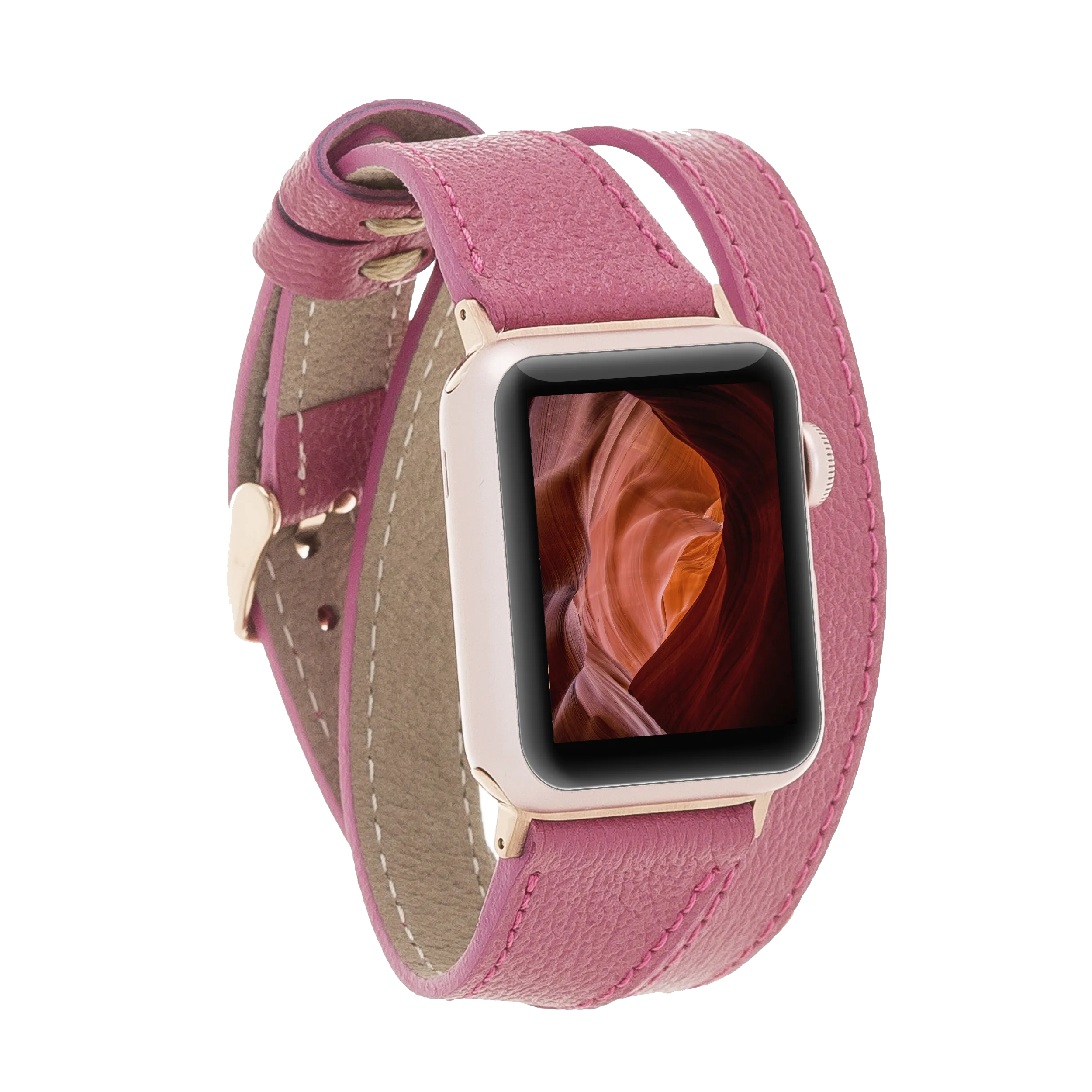 Oxford Double Leather Watch Band for Apple