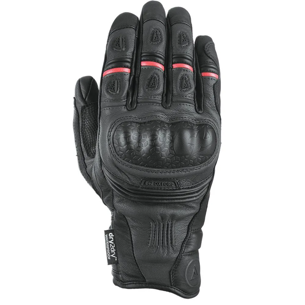 Oxford Mondial Short Leather Gloves Black