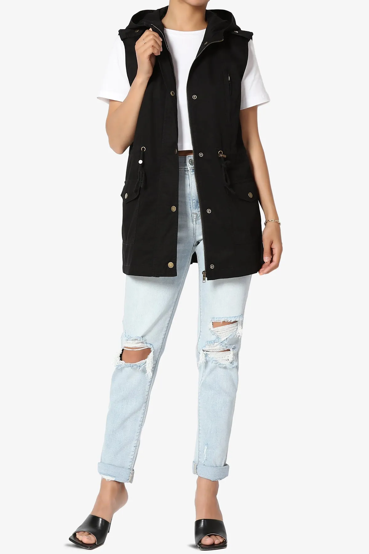 Paislee Loose Fit Utility Vest