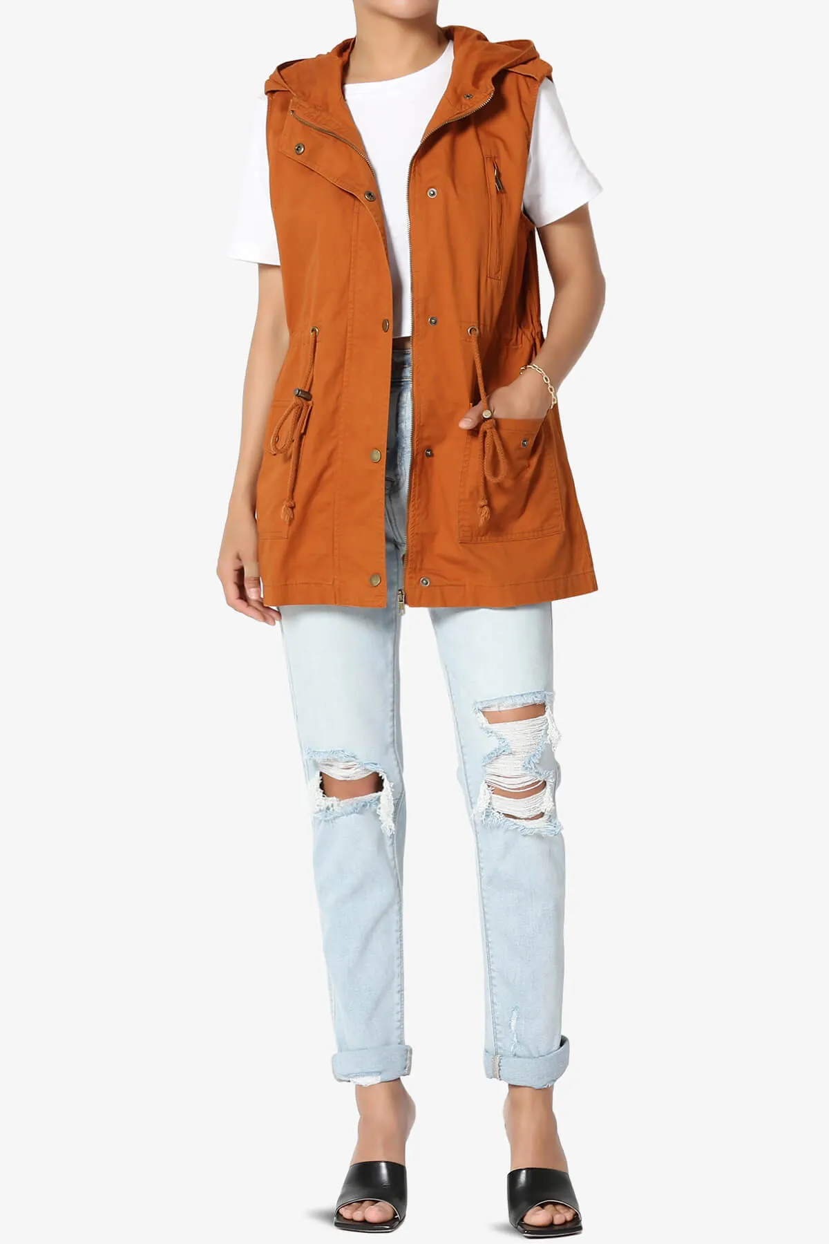 Paislee Loose Fit Utility Vest