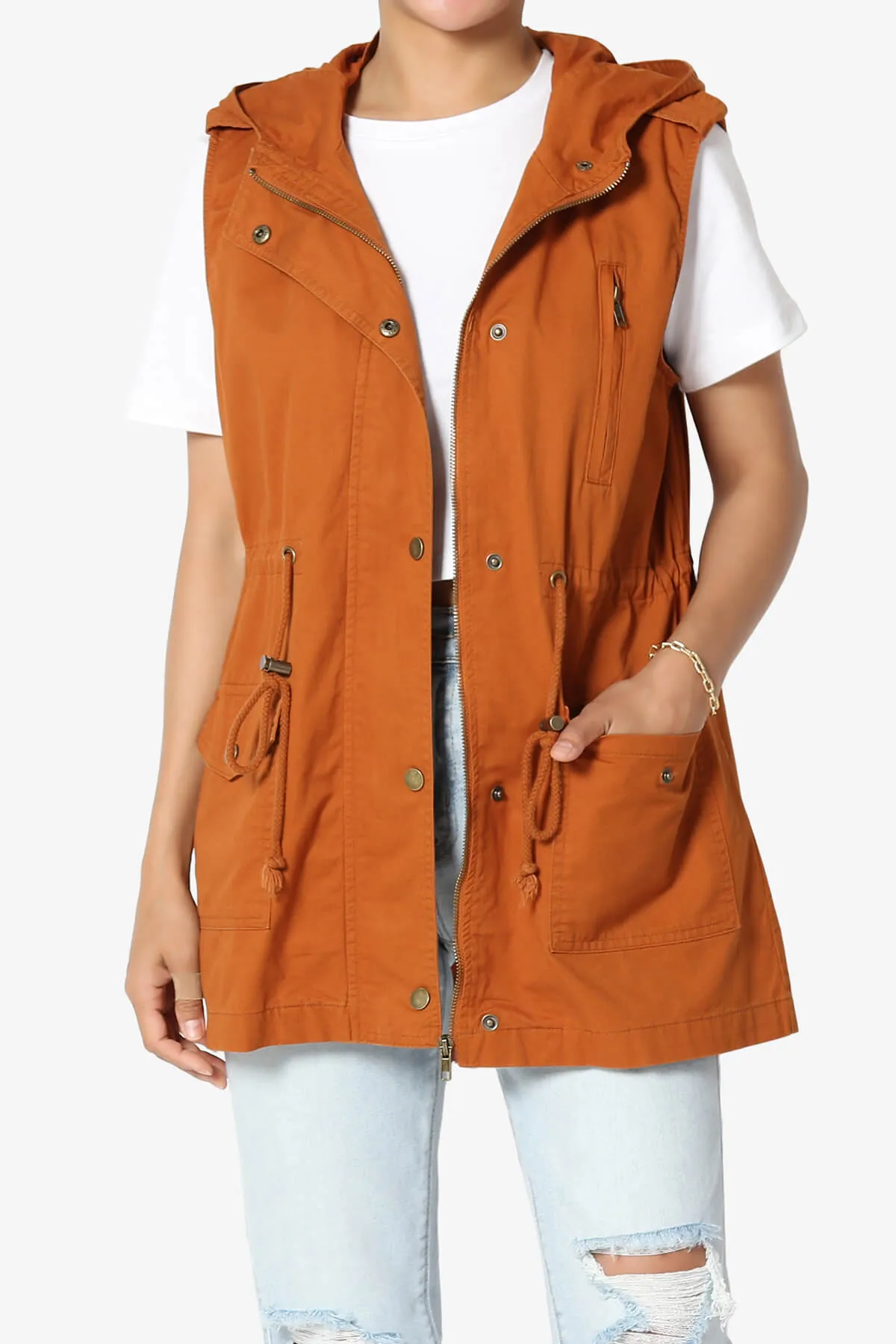 Paislee Loose Fit Utility Vest