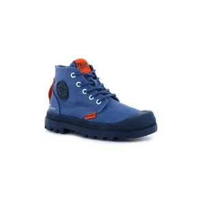 Palladium Lace up Boot kids- True navy