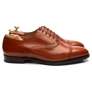 Peal & Co Tan Brown Leather Oxford UK 11 US 11.5 D