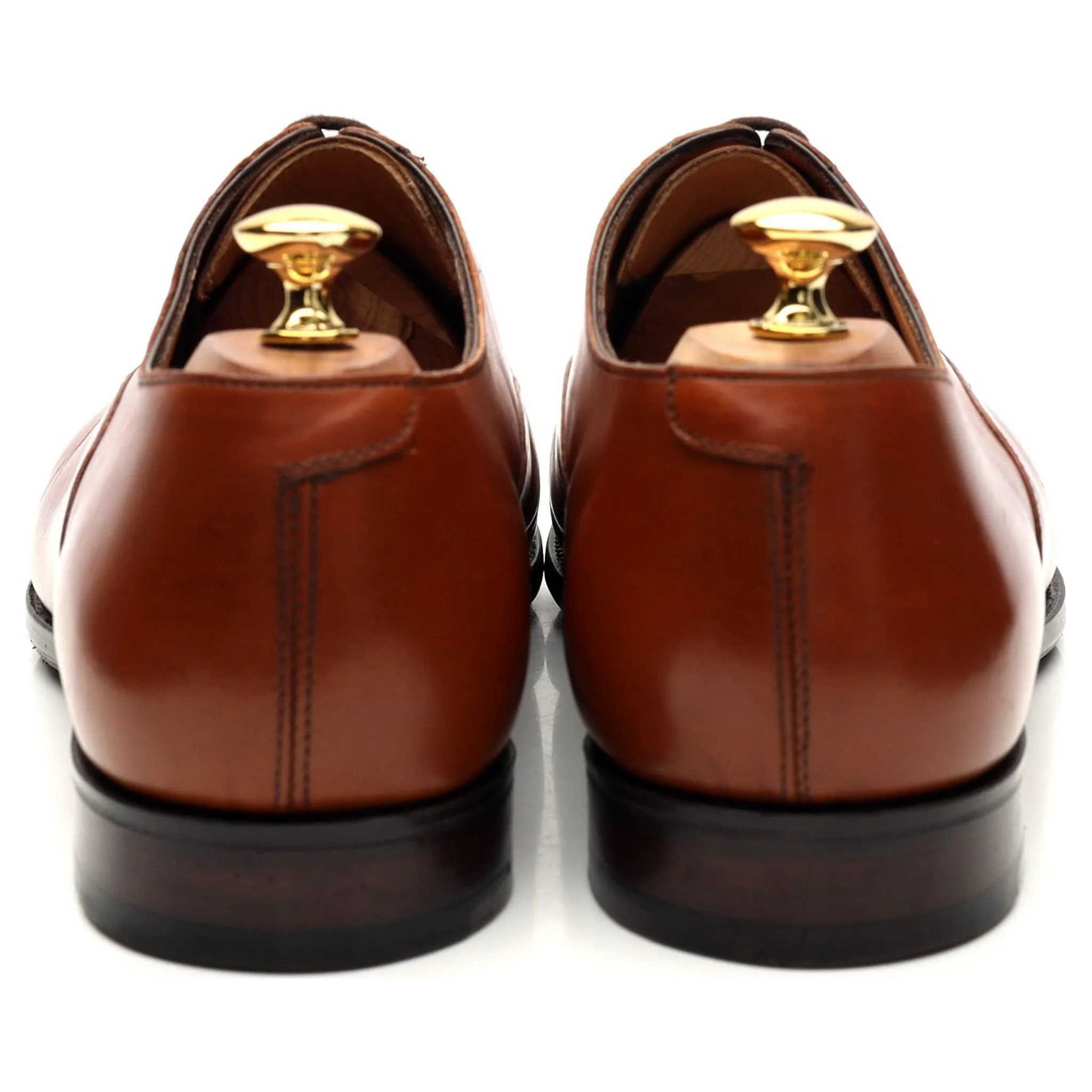 Peal & Co Tan Brown Leather Oxford UK 11 US 11.5 D