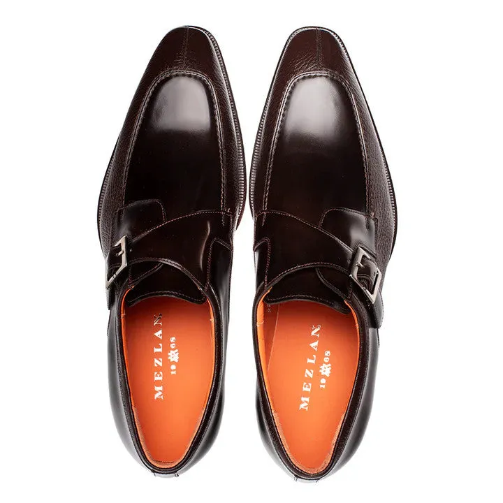Pego Monk Strap Brown By Mezlan Made In Spain Brand