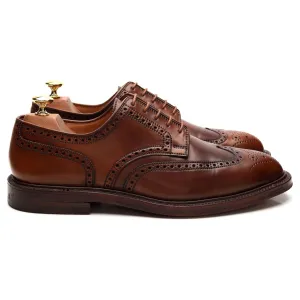 'Pembroke' Brown Whisky Cordovan Leather Derby Brogue UK 9.5 E