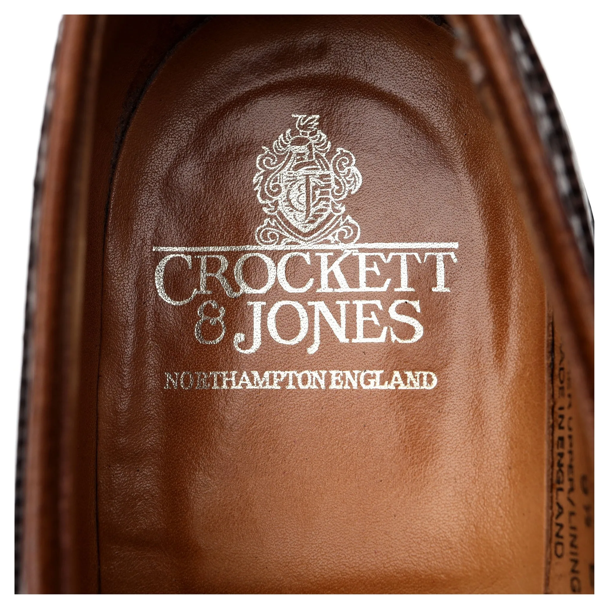 'Pembroke' Dark Brown Grain Leather Derby Brogue UK 9.5 E