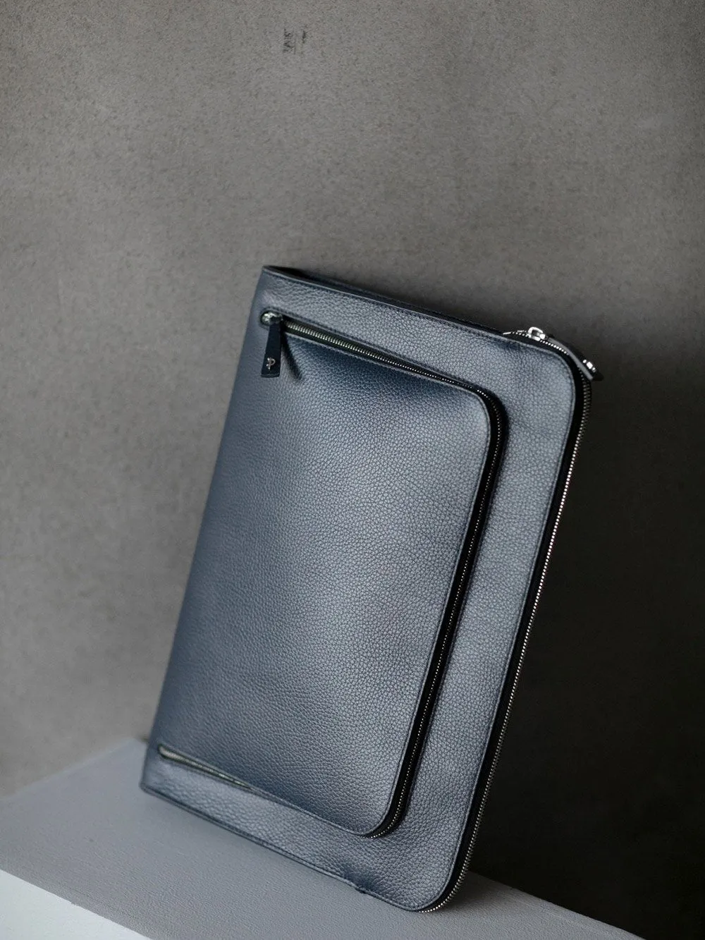 Perona   I   Bag - Small Leather Goods Bag Zinan In Oxford Blue