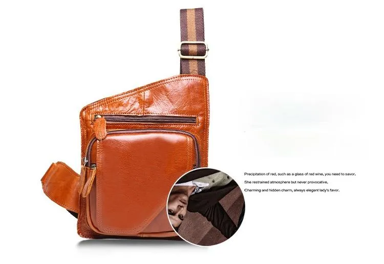 Personalized Handmade Leather Small Shoulder Bag