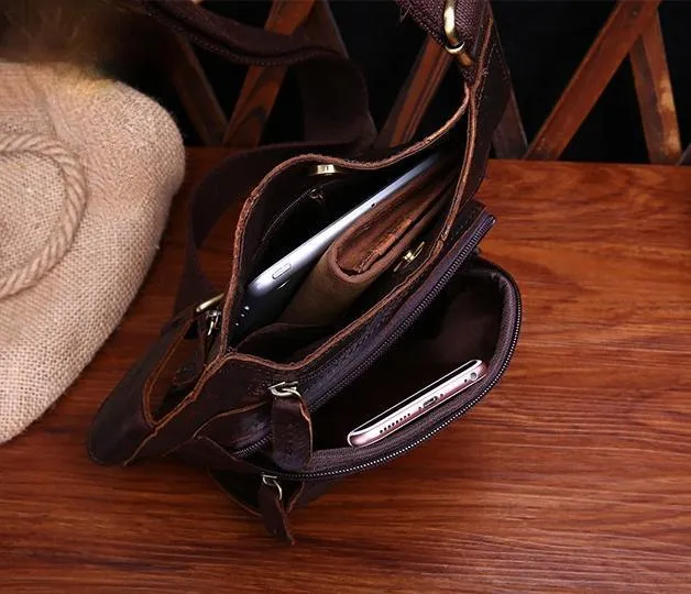 Personalized Handmade Leather Small Shoulder Bag