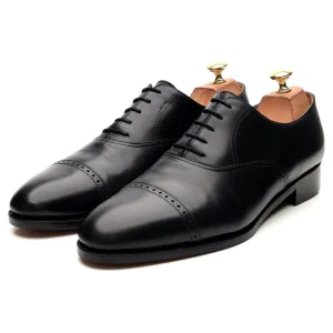 'Philip' Black Leather Oxford UK 10 E