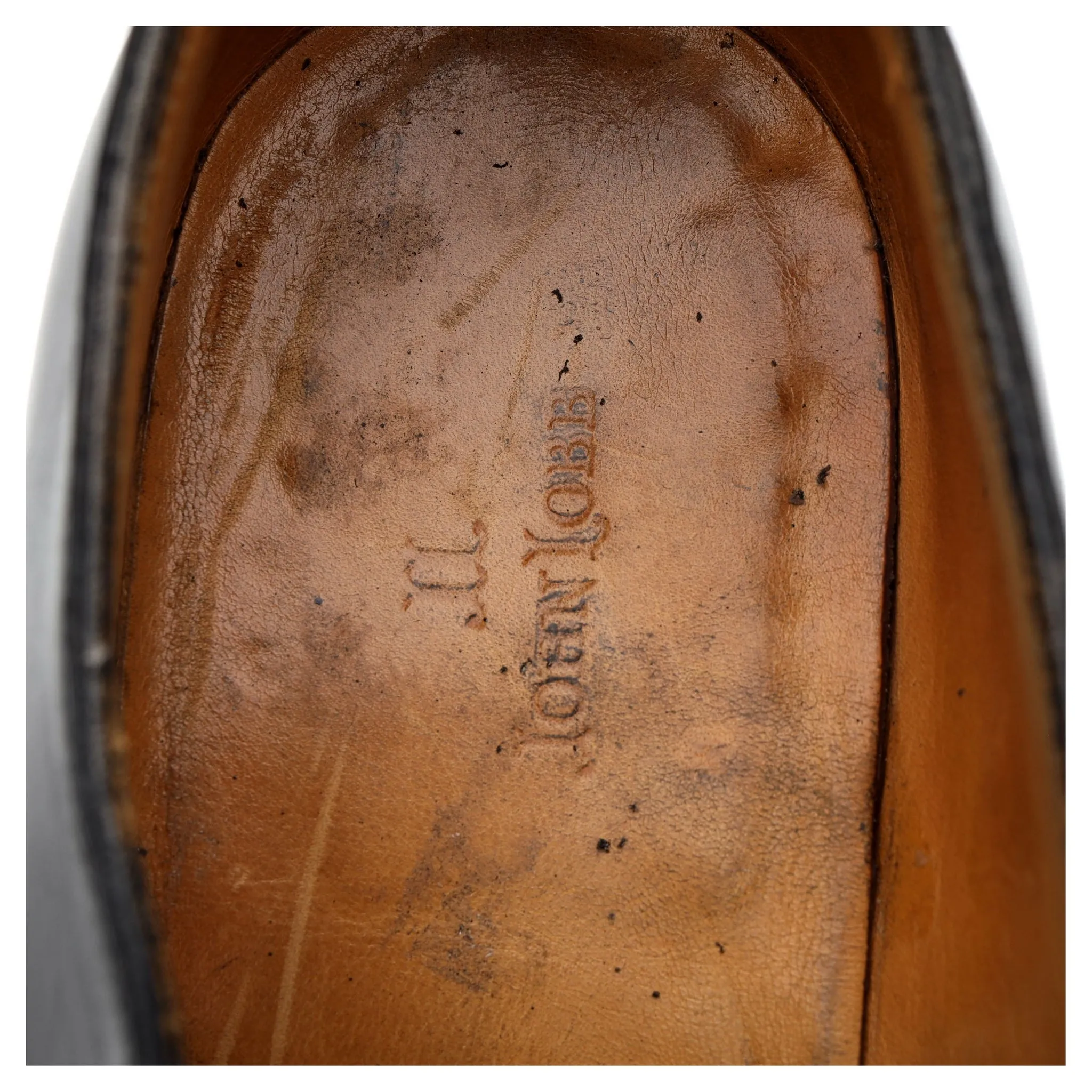 'Philip' Black Leather Oxford UK 10 E