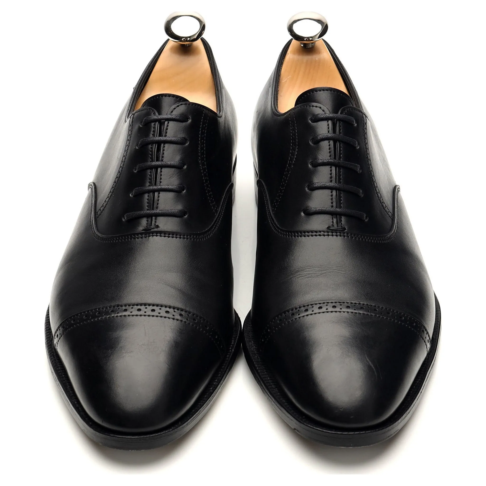 'Philip II' Black Leather Oxford UK 7.5 EE