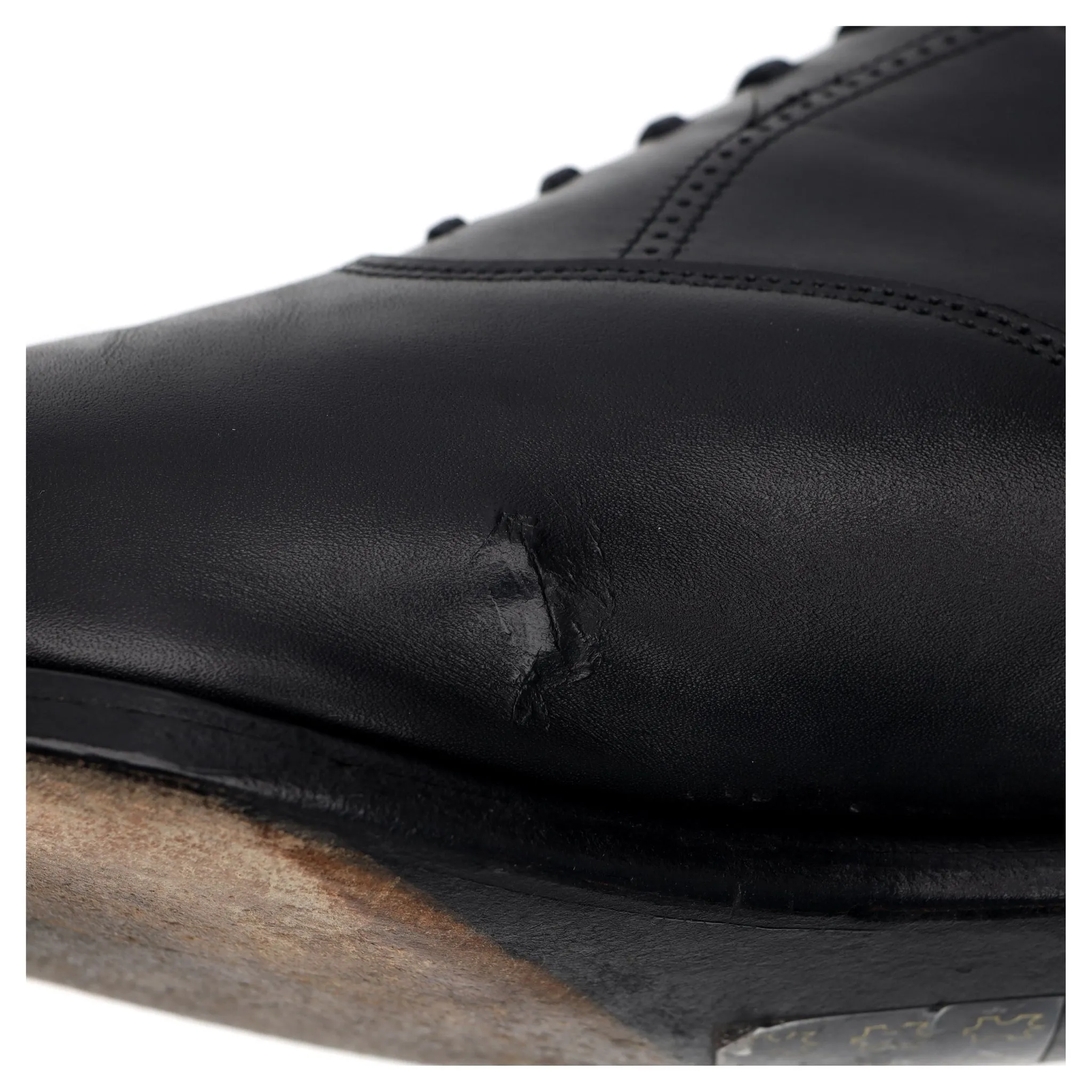 'Philip II' Black Leather Oxford UK 7.5 EE