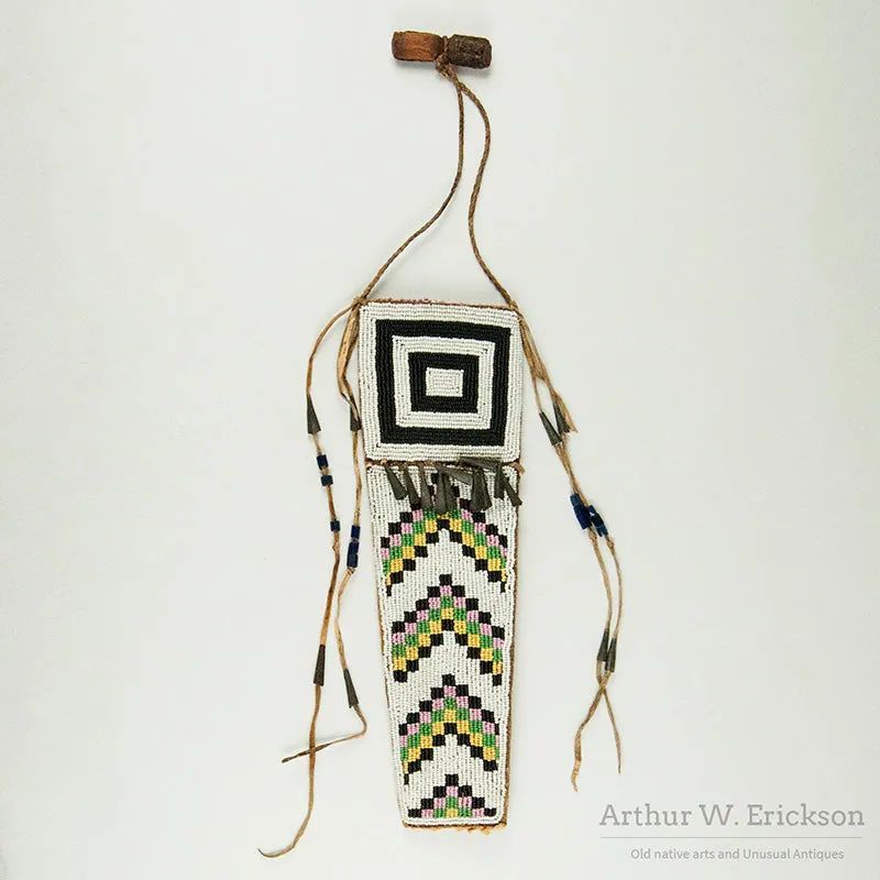 Plains Cree Beaded Knife Sheath