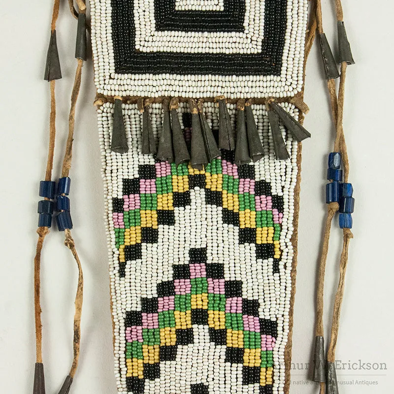 Plains Cree Beaded Knife Sheath