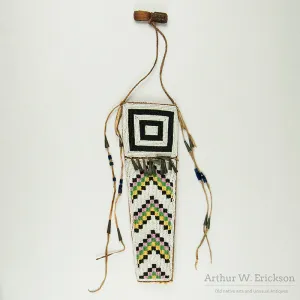 Plains Cree Beaded Knife Sheath