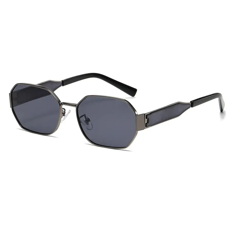 Polygon Metal Driving Shades UV400 Punk Sunglasses