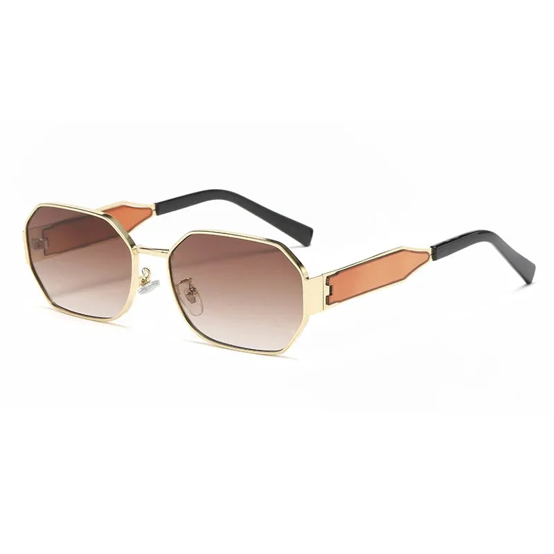 Polygon Metal Driving Shades UV400 Punk Sunglasses