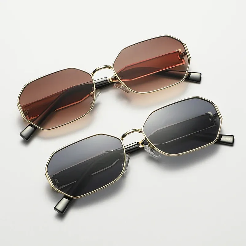 Polygon Metal Driving Shades UV400 Punk Sunglasses