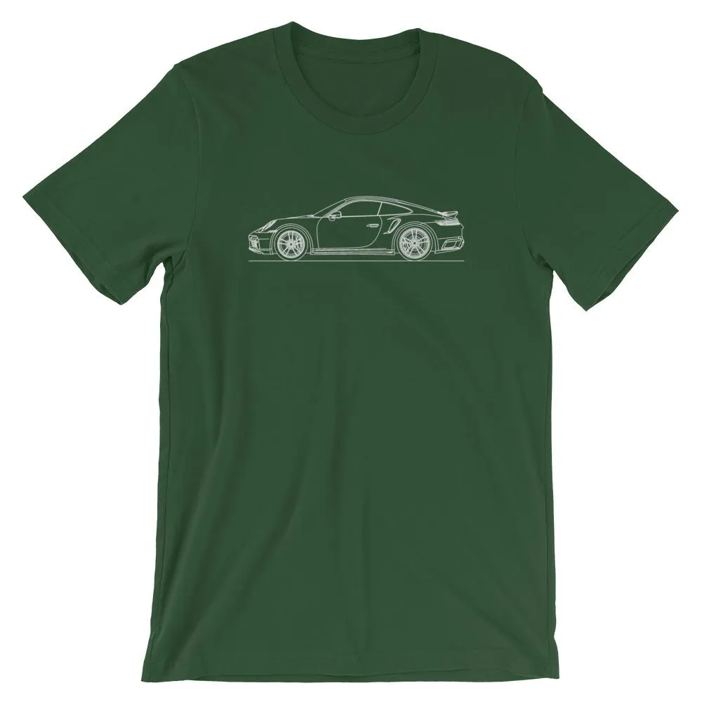 Porsche 911 992 Turbo S silhouette T-shirt