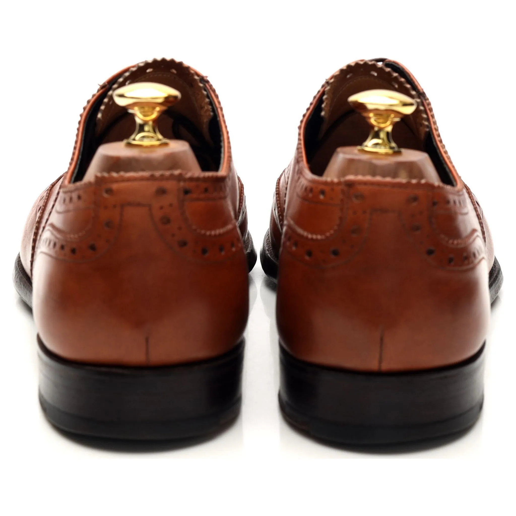Poulson Skone & Co Tan Leather Oxford Brogue UK 10.5 E