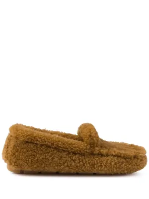 Prada shearling driving shoes
