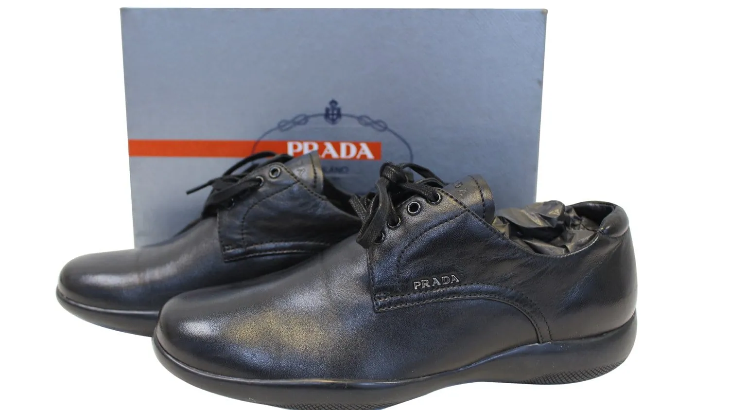 PRADA Women's Lace-Up Shoes Sneakers Size 40.1/2 - Last Call
