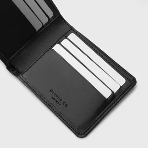 Premium Apple Leather Classic Bi-fold Wallet | Black